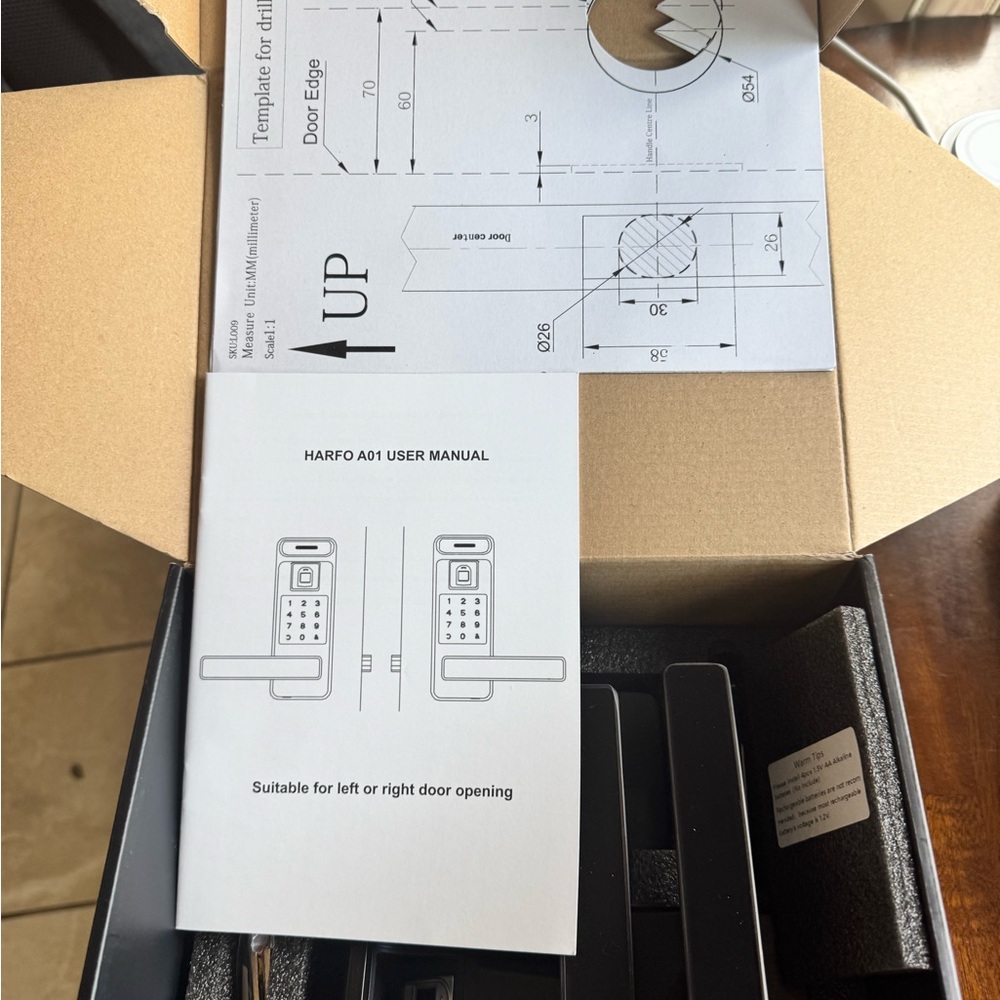 Smart Door Lock with Keyless Entry - Black - Picture 4 of 8